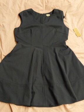 Daniel Cremieux Navy Fit-and-Flare Mini Dress NWT